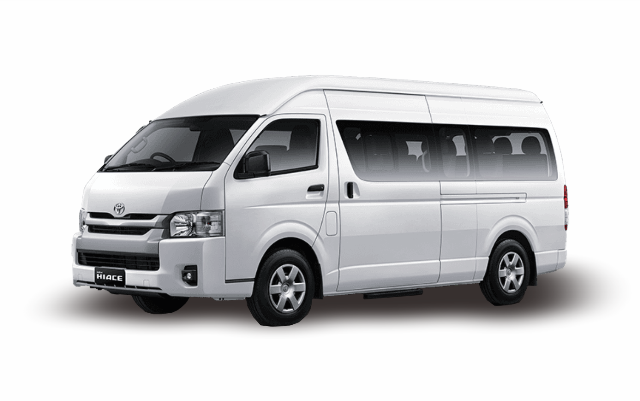 hire a Hiace minibus with driver in Yogyakarta